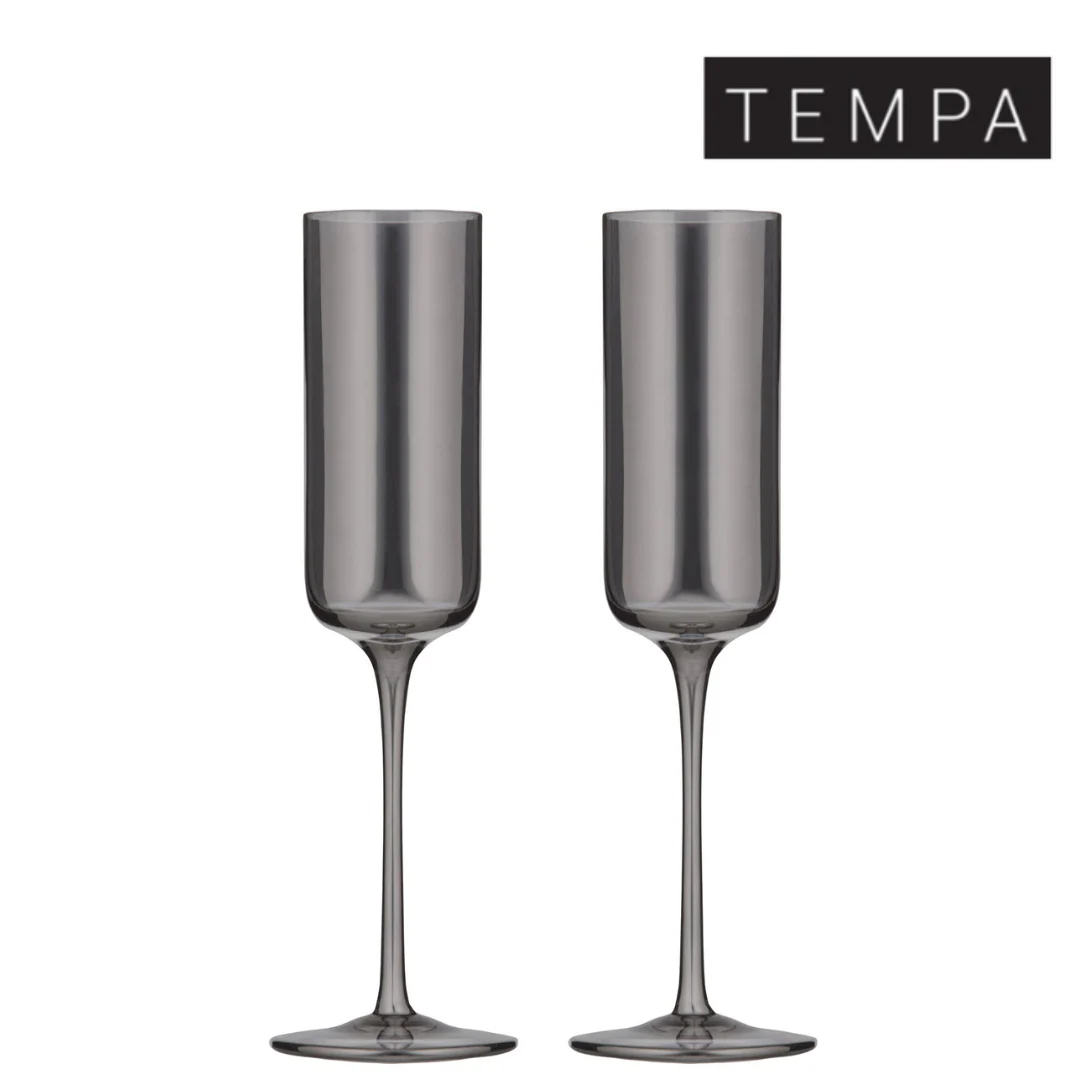 Verity Smoke 2pk Champagne Glass