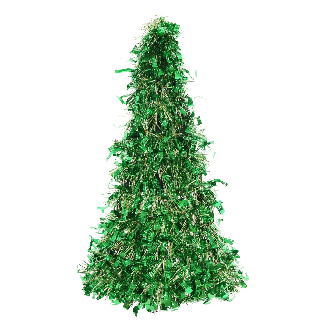 Tinsel Cone Tree 26cm Assorted - Image 6
