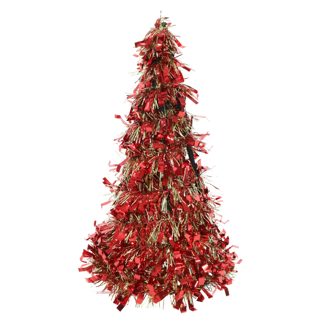 Tinsel Cone Tree 26cm Assorted - Image 7