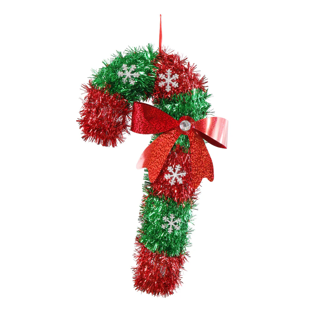 Tinsel Hanging Candycane Assorted - Image 2