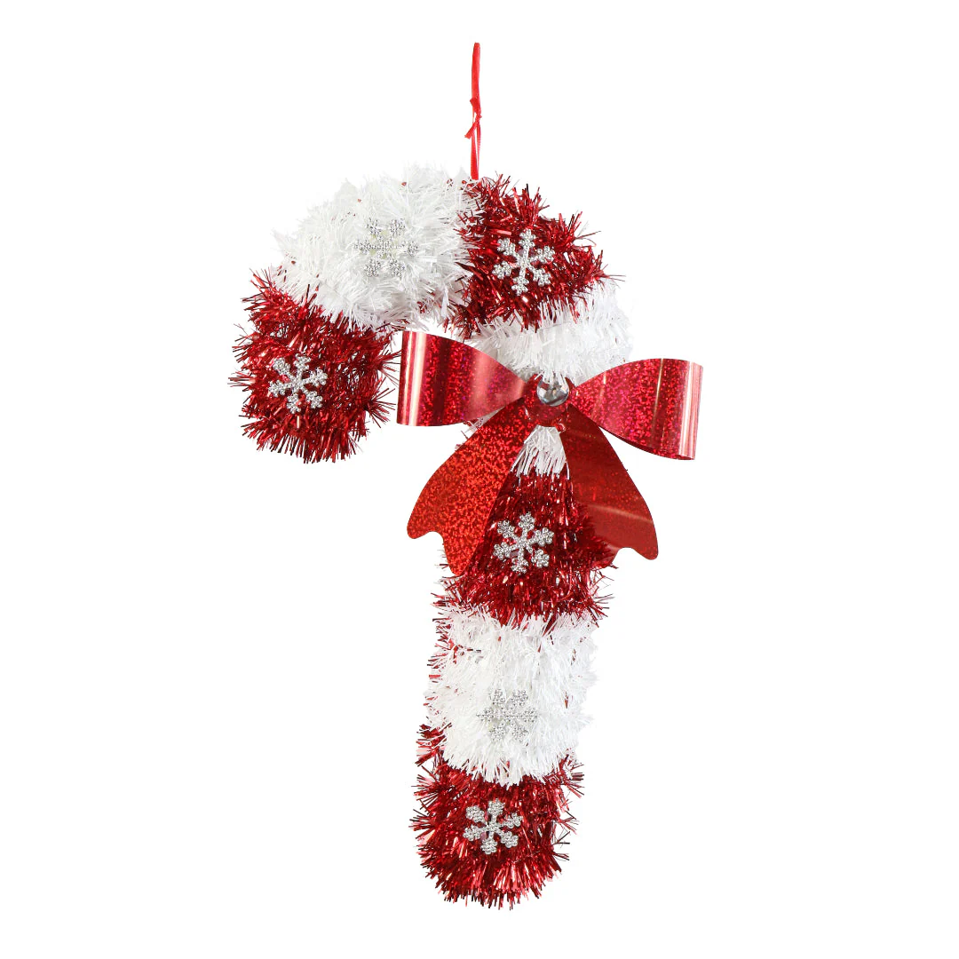 Tinsel Hanging Candycane Assorted - Image 3