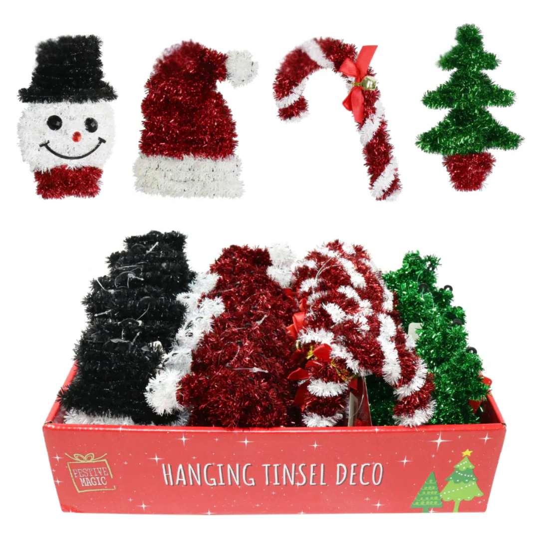 Tinsel Hanging Deco Assorted - Image 2