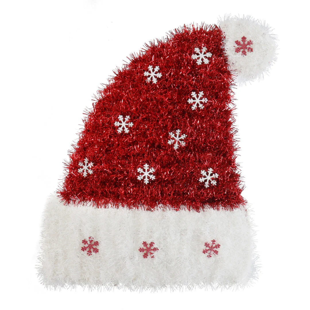 Tinsel Hat Plaque Assorted - Image 2