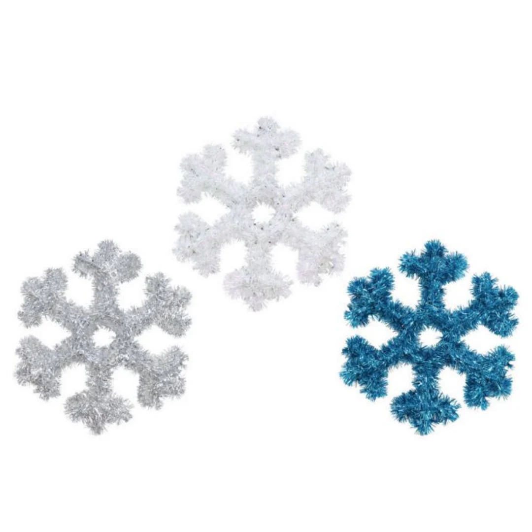 Tinsel Snowflake Plaque 32cm - Image 2