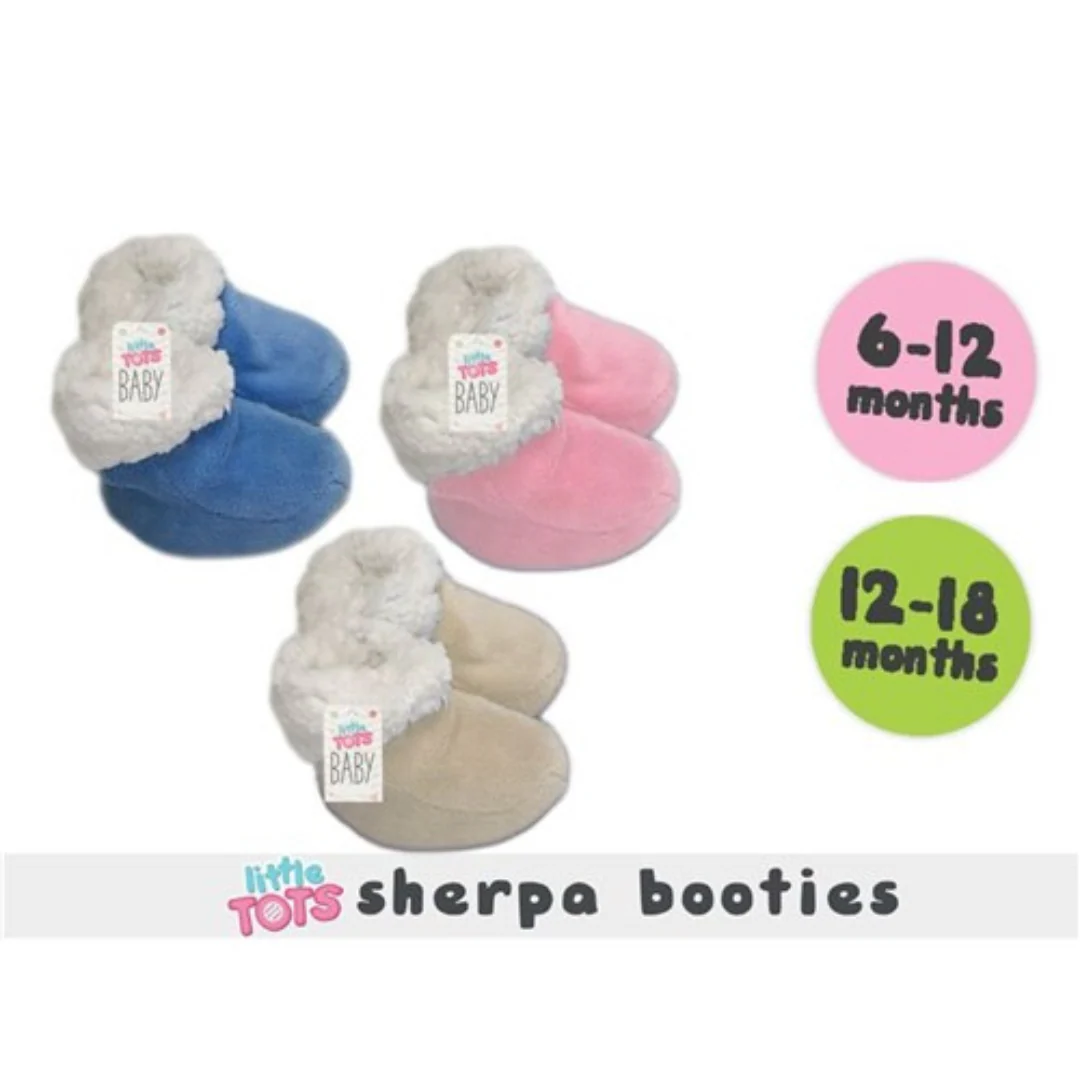Tiny Tots Sherpa Booties Assorted