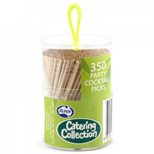 Toothpick Cocktail Single Pointed/Grooved Top 350pk