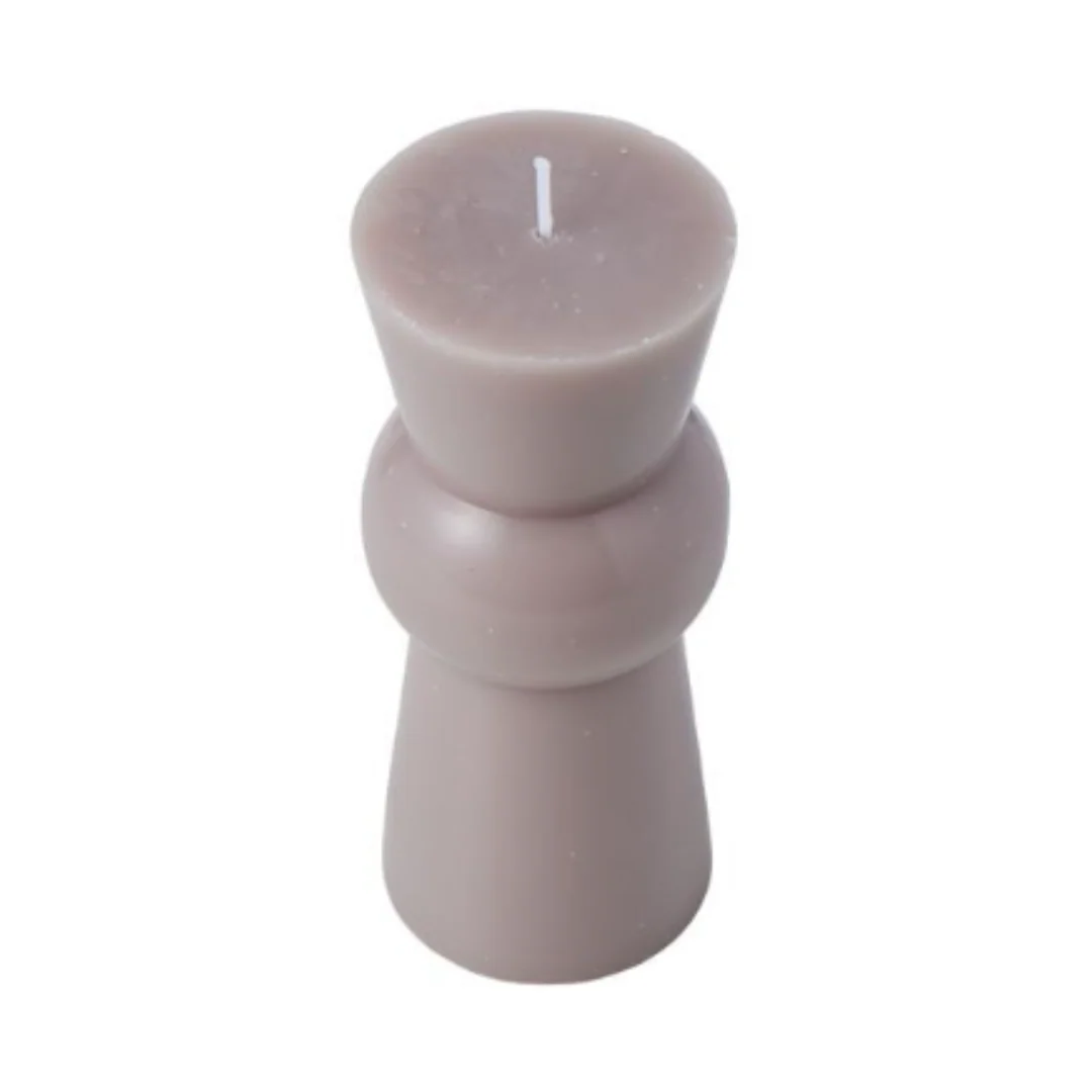 Totem Unscented Candle 6.3x6.3x15.2cm Shadow - Image 2