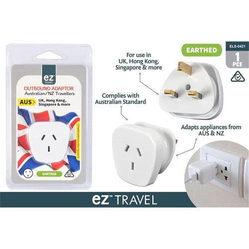 Travel Adaptor AUS to UK-HK-SING