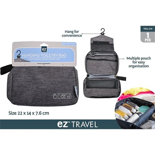 Travel Toiletry Bag with Hanger 22x14x8cm