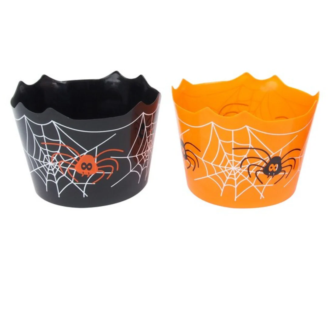 Trick or Treat Candy Bucket Spider 20cm Assorted