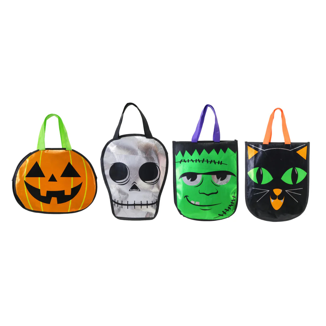 Trick or Treat Matalic Bags Assorted