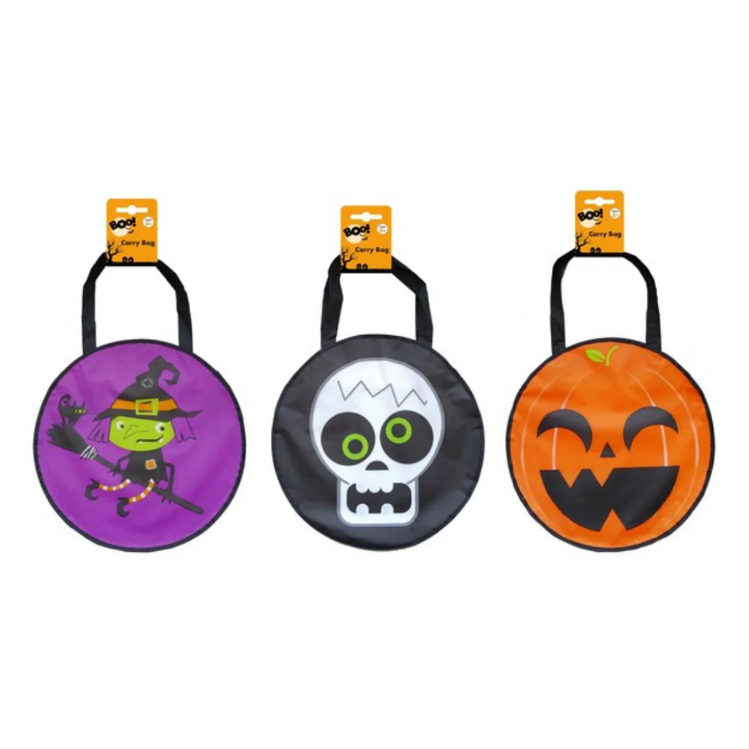 Trick Or Treat Peva Round Carry Bag 36Cm Assorted