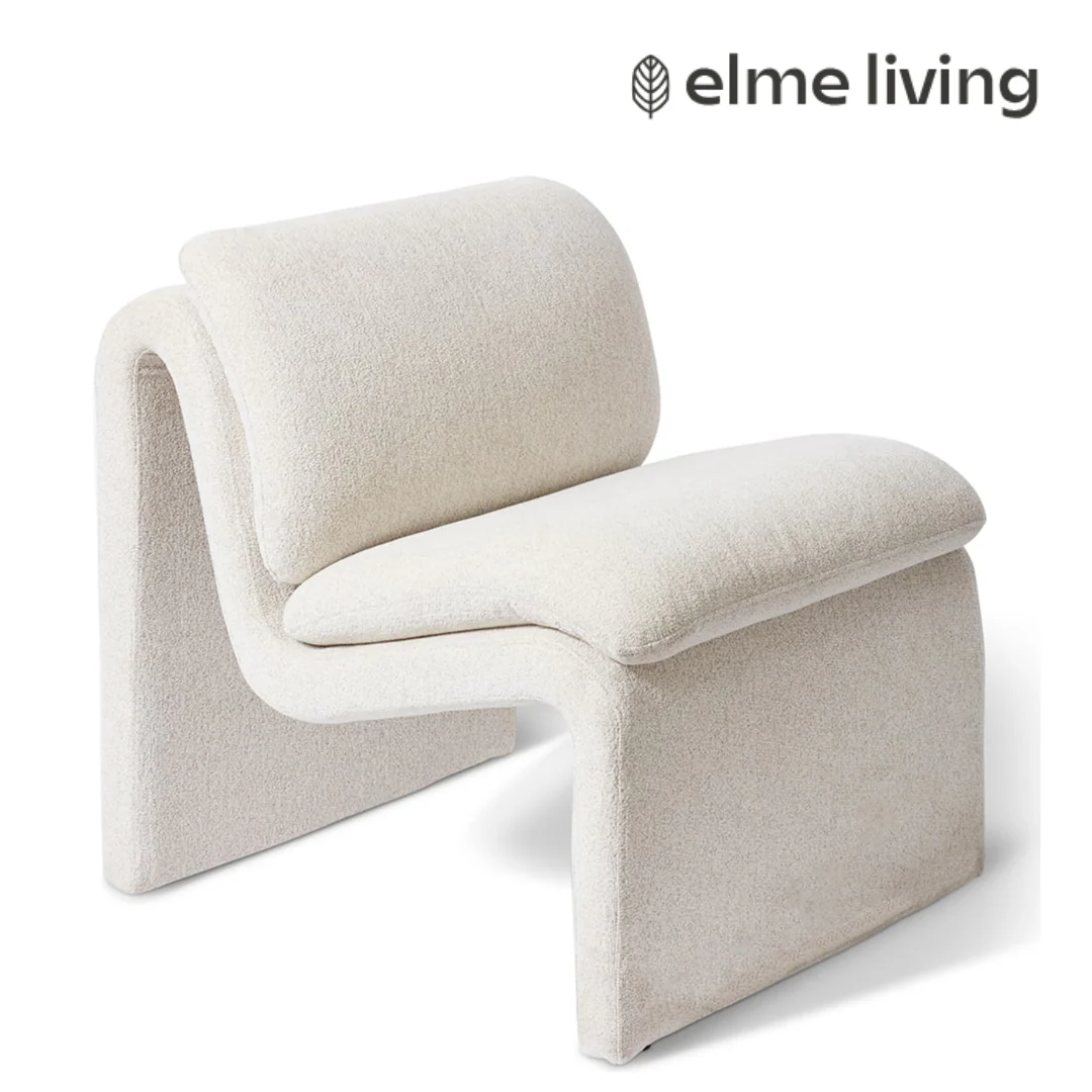 Trind Curvature Chair White Grey 66x78x69cm - Image 2