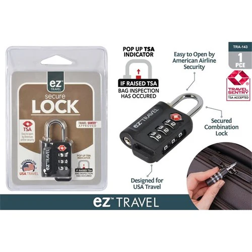 TSA Combination Padlock Pop Up Indication Lock