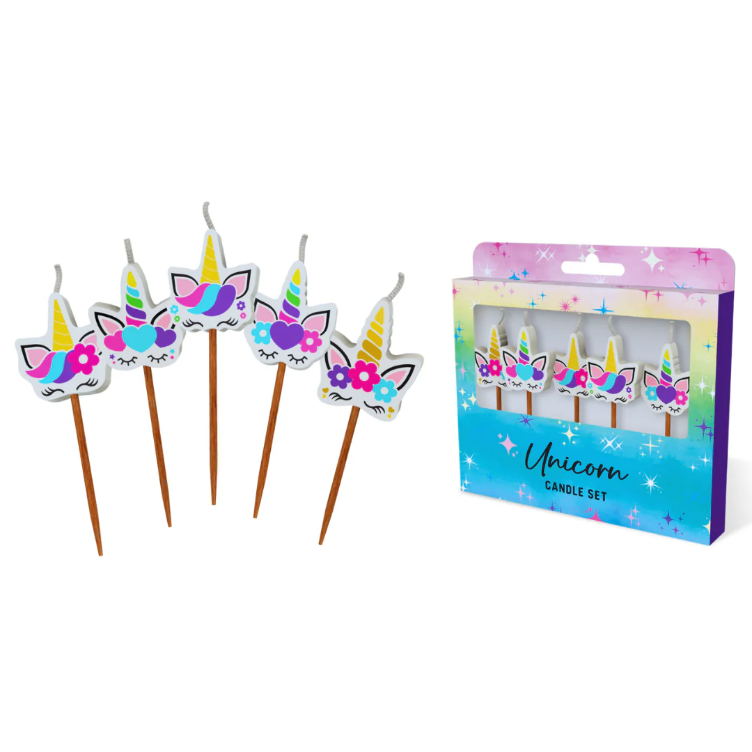 Unicorn Novelty Candle Pack
