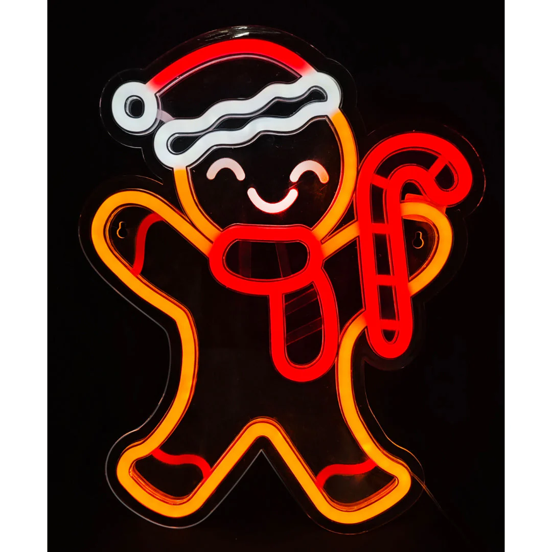 USB LED Neonflex Gingerbread Silhoutte Motif - Image 2
