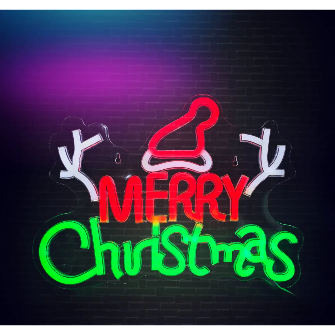 USB LED Neonflex Merry Christmas Antlers - Image 3