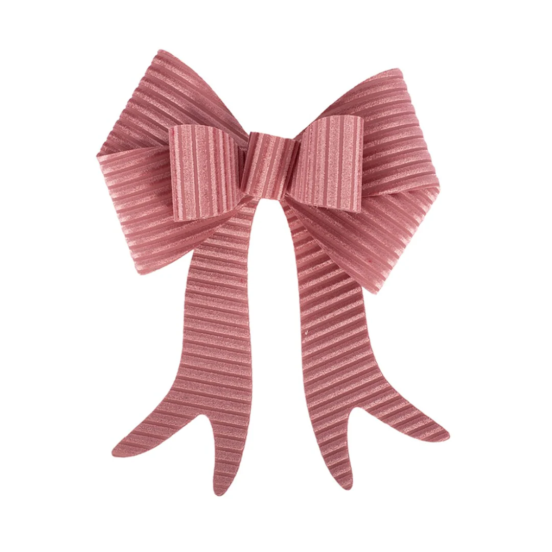 Velour Bow 20x25cm Pink - Image 2