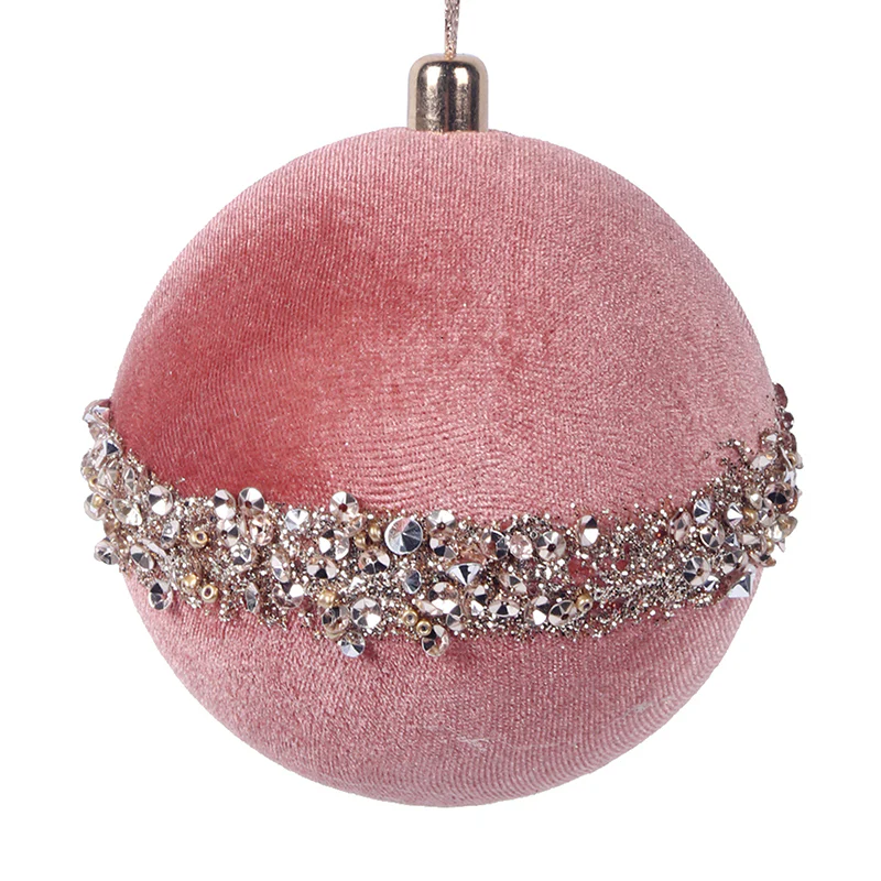 Velvet Ball 10cm Rose Gold