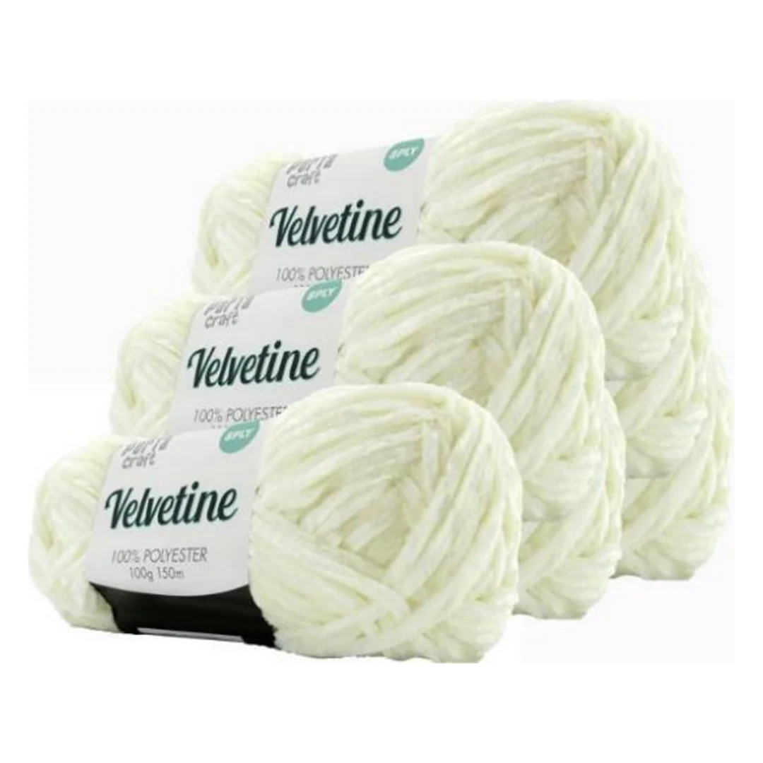Velvetine Yarn 100g 150m 07 White