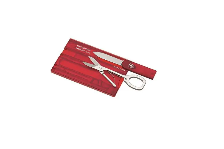 Victorinox Sak Swiss Card Classic Red Translucent - Image 5