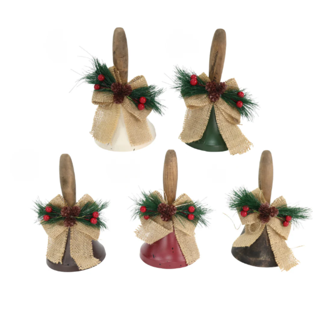 Vintage Santa Bell 10cm - Image 3