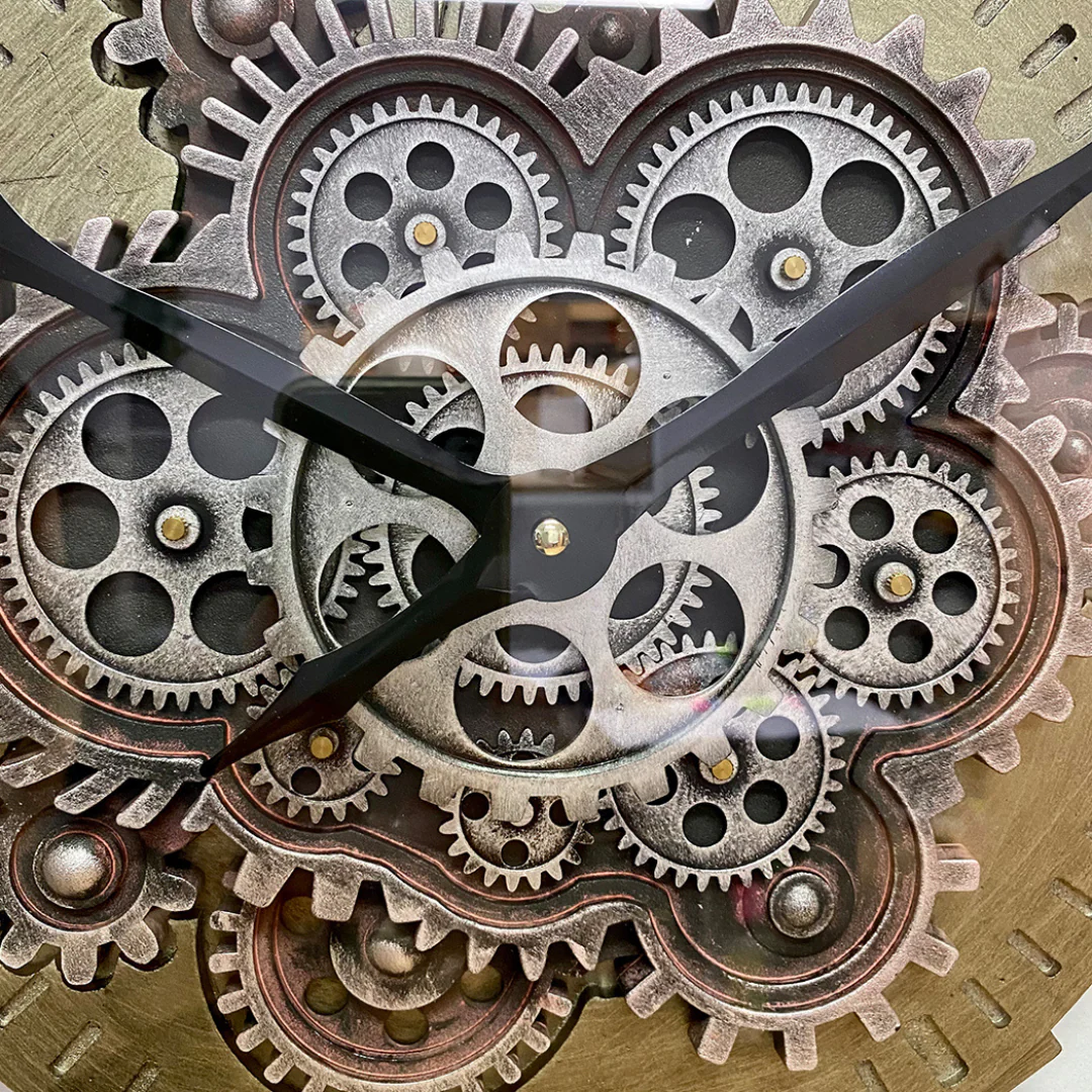 Wall Clock Luxurious Rotary Gears 60cm - Image 4
