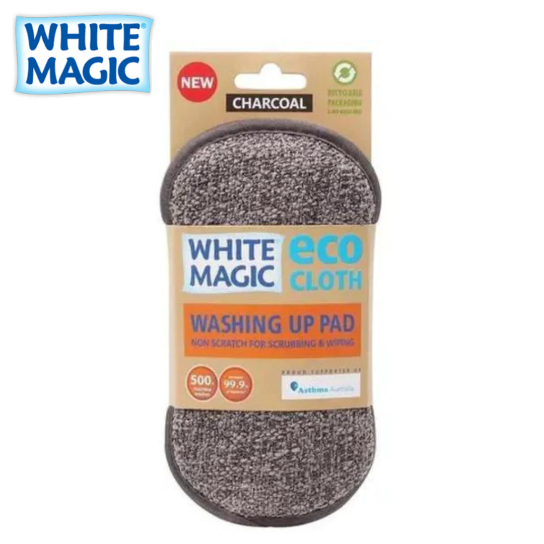 WASHING UP PAD CHARCOAL White Magic - Image 2