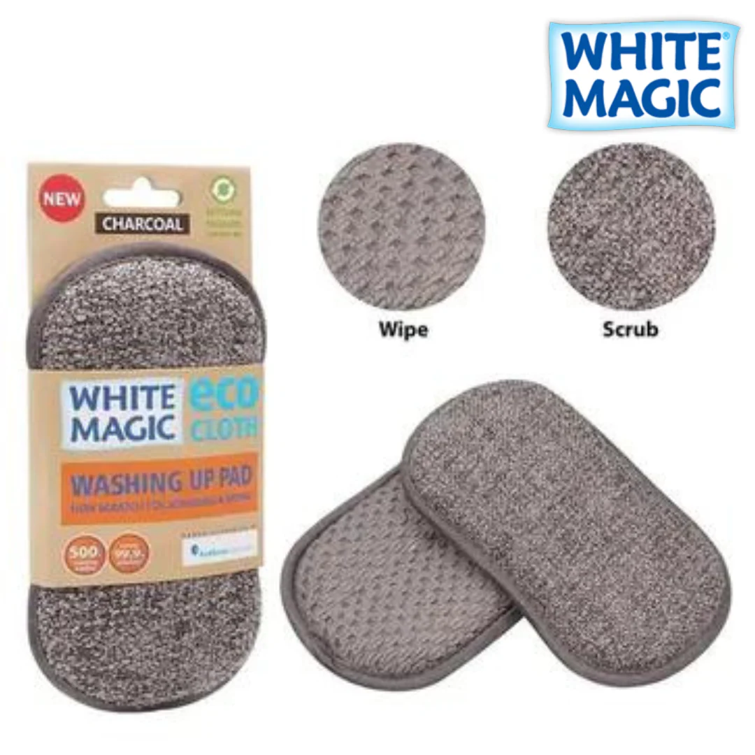 WASHING UP PAD CHARCOAL White Magic - Image 4