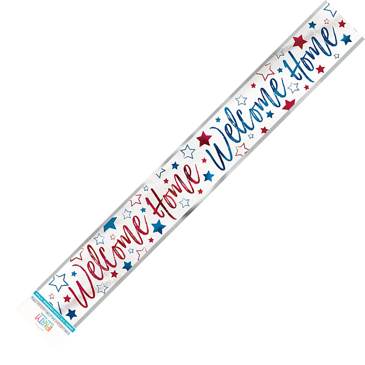 Welcome Home Red, White & Blue Foil Banner 12ft