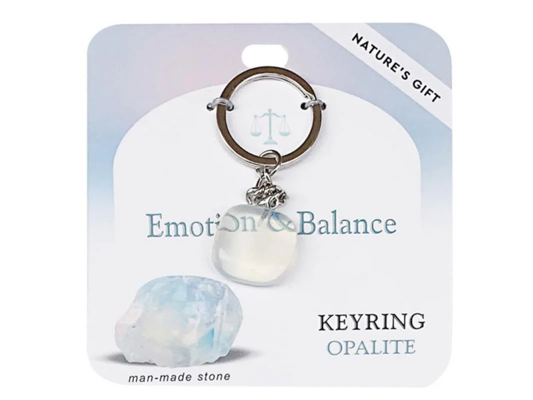 Wellness Gemstone Key Ring Opalite