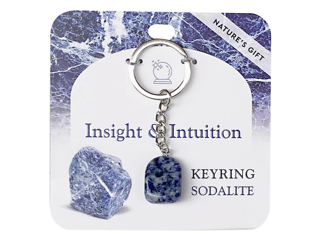 Wellness Gemstone Key Ring Sodalite
