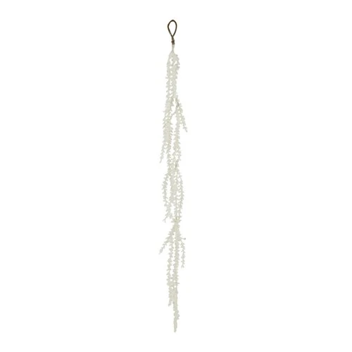 White Frosted Hanging Stem 77cm