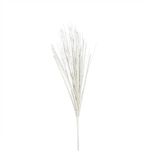 White Glitter Spray Stem 73cm