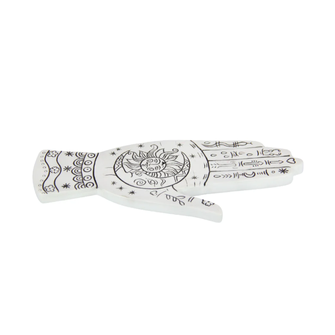 White Palmistry Burner 10cm - Image 2