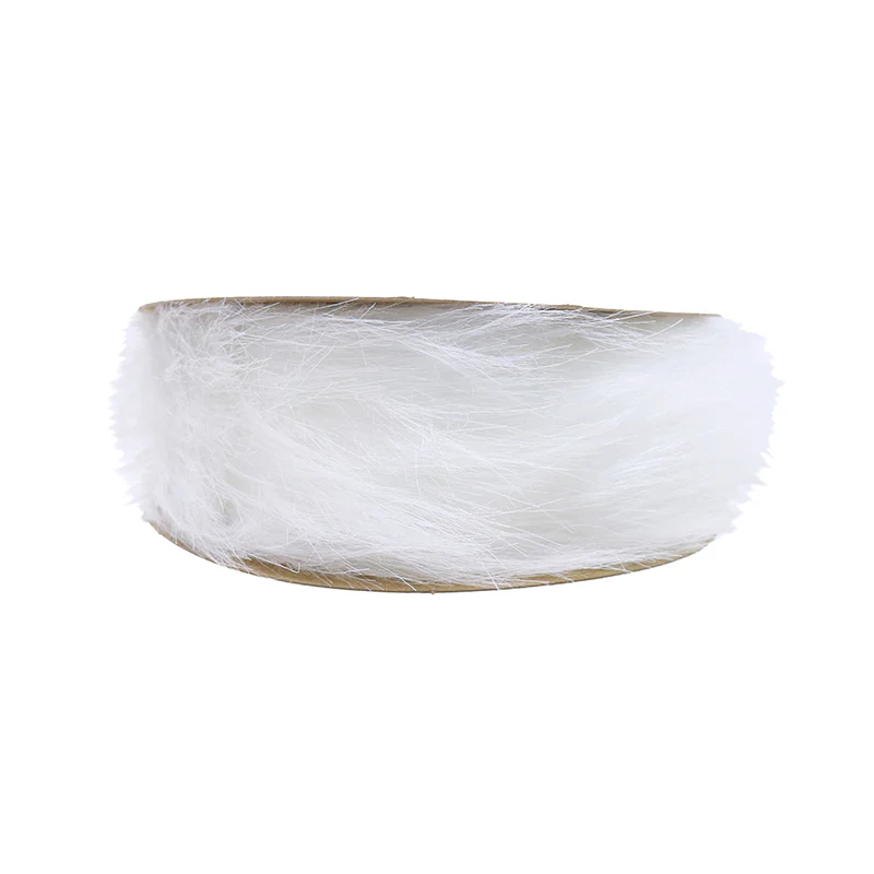 Ribbon White Plush 50mmx3m