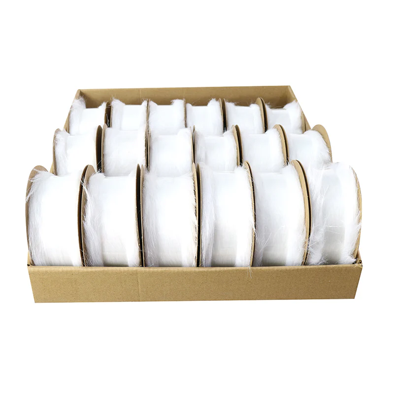 Ribbon White Plush 50mmx3m - Image 2