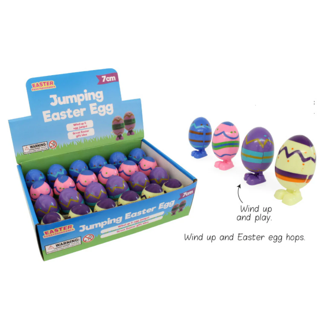 Wind Up Toy Egg Jumping 7x4cm - Image 2