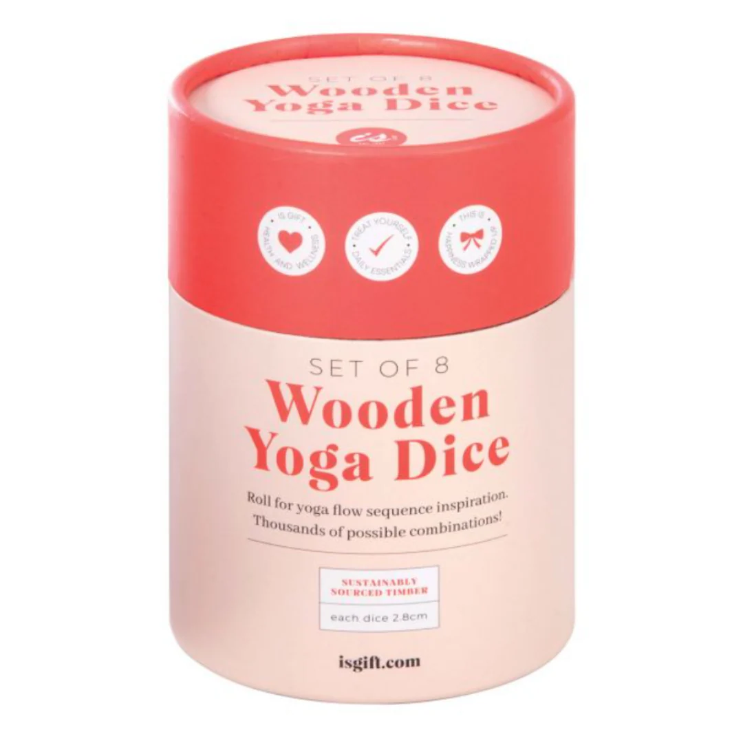 Wooden Yoga Dice Set