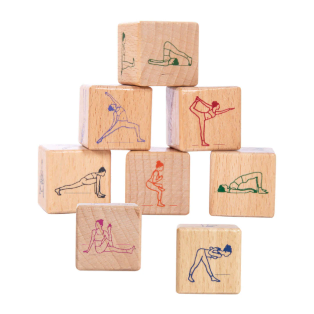 Wooden Yoga Dice Set - Image 4