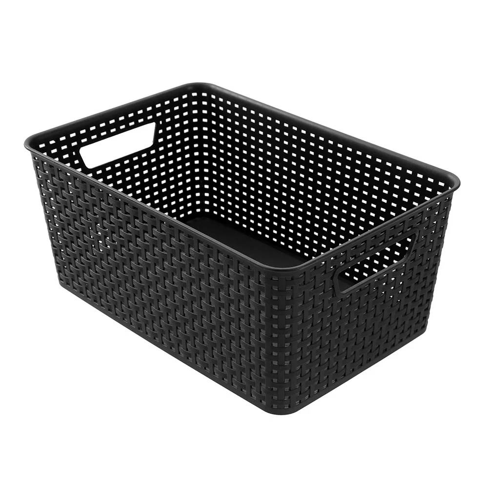 WOVEN STORAGE BASKET 14L 39X26X16.5CM 3 ASSTD - Image 3