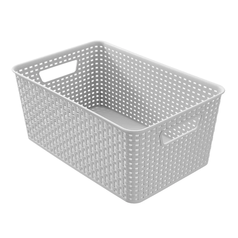 WOVEN STORAGE BASKET 14L 39X26X16.5CM 3 ASSTD - Image 4