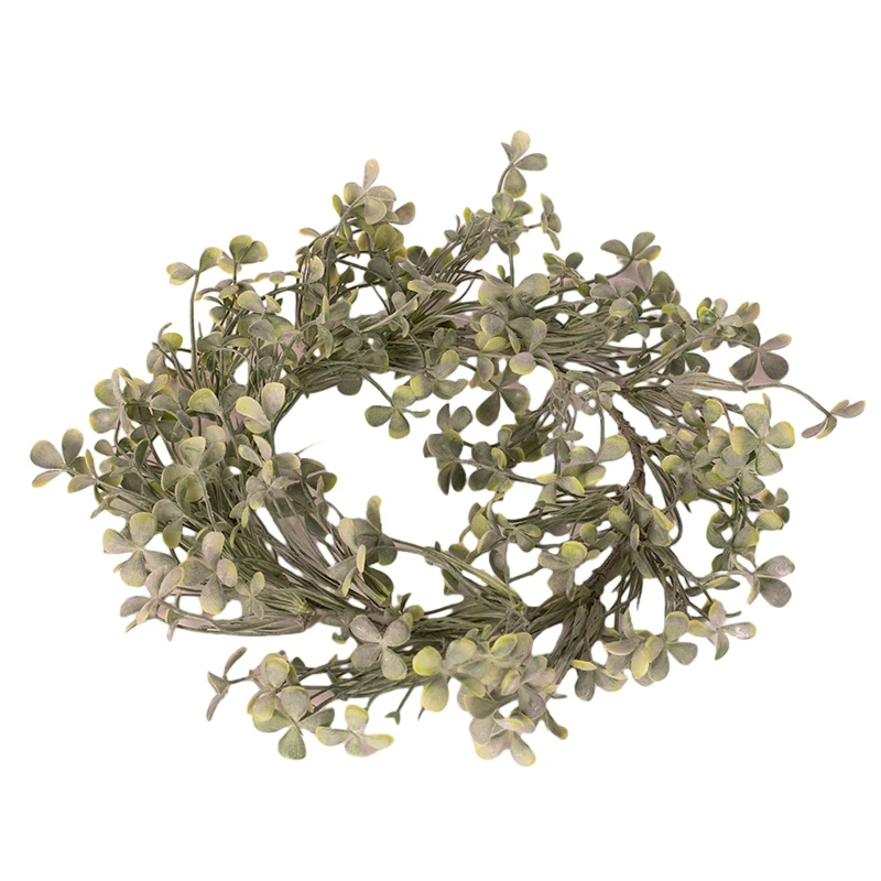 Green Floral Wreath 28cm - Image 2